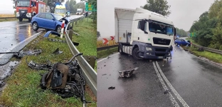 Stracił panowanie nad pojazdem. Niebezpiecznie na górce w Gaju Oławskim