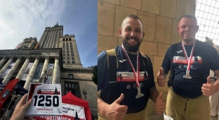 Strażacka moc z Biskupic Oławskich. 800 schodów dla małego Kazika!