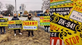 Szykuje się kolejny protest. Za chwile będą utrudnienia na trasie Oława-Wrocław