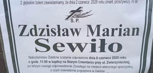 Nie żyje Zdzisław Marian Sewiło