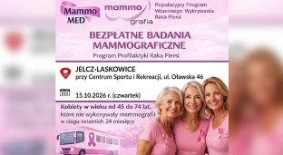 Bezpłatna mammografia w Jelczu-Laskowicach