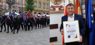 Wójt Artur Piotrowski wyróżniony za wsparcie Ochotniczych Straży Pożarnych