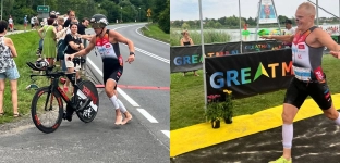 Strażak z Oławy najlepszy w swojej kategorii podczas triathlonu w Kórniku