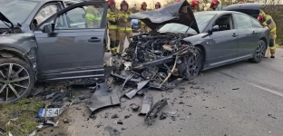 Wypadek na trasie Oława - Jelcz-Laskowice droga zablokowana