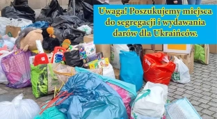 Miasto Oława poszukuje miejsca do segregacji i wydawania darów dla Ukraińców