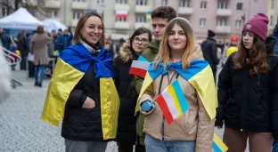 Solidaryzowali się z mieszkańcami Ukrainy [Galeria]