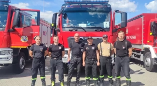 Oławscy i jelczańscy strażacy pojechali gasić pożary we Francji