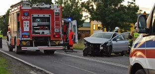6 osób poszkodowanych. Zderzenie dwóch pojazdów w Marcinkowicach