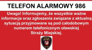 Oława: Uruchomiono telefon alarmowy