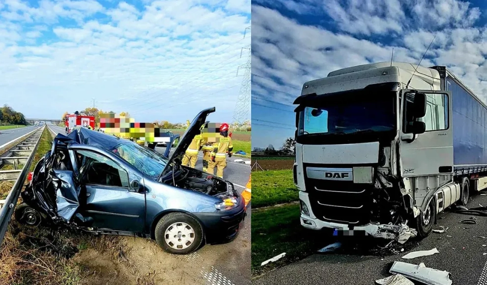 Autostrada A4 zablokowana po groźnym wypadku