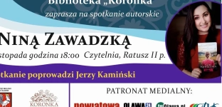 Spotkanie autorskie z Niną Zawadzką