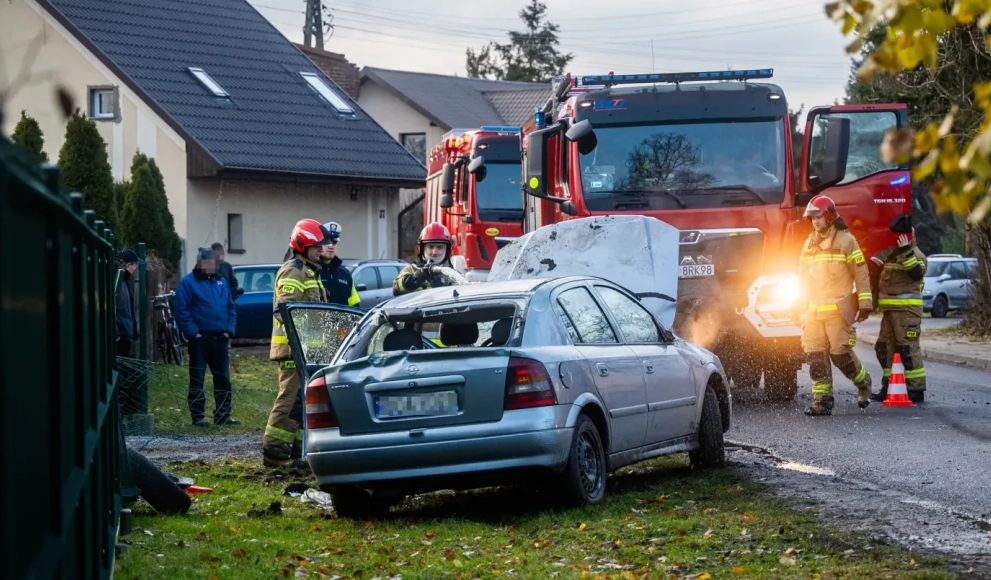 Wypadek w Piekarach - kierowca uciekł