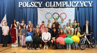 Mistrz kolarstwa torowego w szkole im. Polskich Olimpijczyków