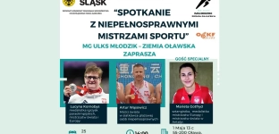 Spotkanie z niepełnosprawnymi mistrzami sportu w Oławie