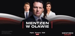 Sławomir Mentzen na oławskim Rynku