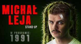 Michał Leja ze swoim stand-upem w Oławie