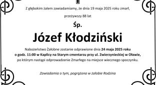 Ostatnie pożegnanie Józefa Kłodzińskiego