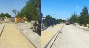 Budowa drogi w Marcinkowicach na finiszu