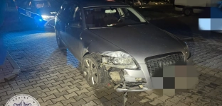 Nie swoim samochodem wjechał w latarnię, był pijany