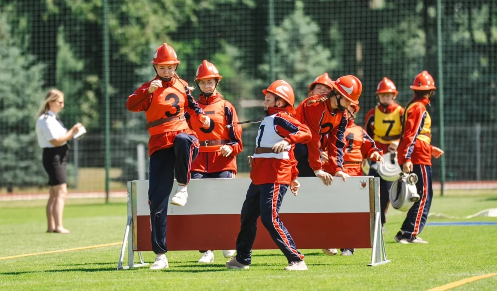 OSP Domaniów i OSP Siedlce na podium musztry podczas zawodów wojewódzkich!
