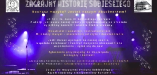Sobieski gra i śpiewa - jubileuszowy koncert absolwentów!