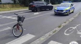 Potrącił rowerzystkę, stracił prawo jazdy