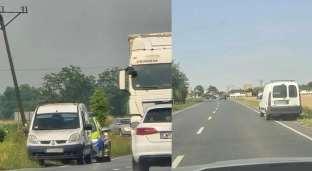 Porzucony dostawczak utrudniał ruch i stwarzał zagrożenie. Został odholowany