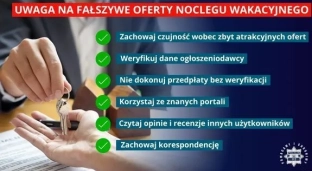 Szukasz noclegu wakacyjnego? Uważaj na oszustów