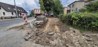 Na Bażantowej trwa remont chodników