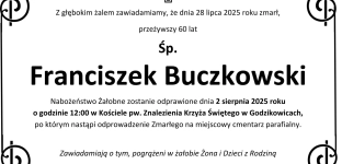 Ostatnie pożegnanie Franciszka Buczkowskiego