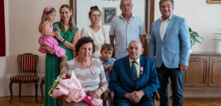 Diamentowe Gody Państwa Leniaków z Bystrzycy