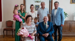 Diamentowe Gody Państwa Leniaków z Bystrzycy