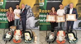 Potrójne szczęście w Jelczu-Laskowicach! Burmistrz oficjalnie powitał trojaczki