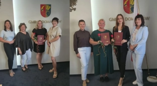 Nauczyciele z Gminy Domaniów odebrali akty mianowania