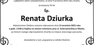 Ostatnie pożegnanie Renaty Dziurki
