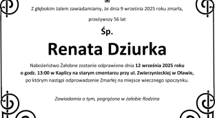 Ostatnie pożegnanie Renaty Dziurki