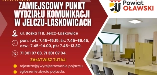 Już działa punkt Wydziału Komunikacji w Jelczu-Laskowicach