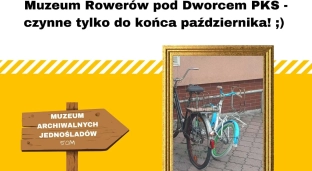 Muzeum Rowerów pod Dworcem PKS - czynne tylko do końca października. Co to oznacza?