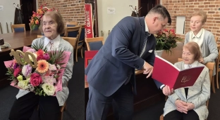 Wyjątkowy jubileusz w ratuszu. 100-letnia mieszkanka Oławy z wizytą u burmistrza