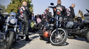 Motocykliści żegnali śp. Łukasza Klepackiego