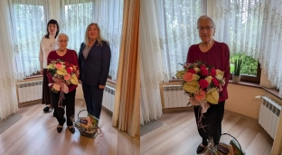 100 lat Pani Genowefy Drabczak - najstarszej mieszkanki Gminy Domaniów