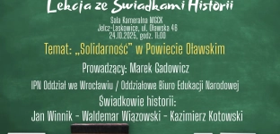 Lekcja ze Świadkami Historii 