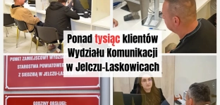 Ponad tysiąc klientów obsłużono w zamiejscowym punkcie wydziału komunikacji
