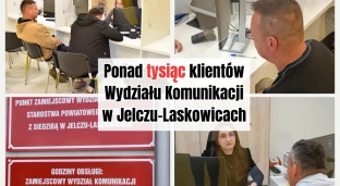 Ponad tysiąc klientów obsłużono w zamiejscowym punkcie wydziału komunikacji