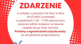 Przerwa w odbiorze ścieków na Nowym Otoku