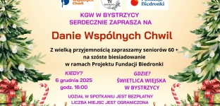 Świąteczne spotkanie seniorów w Bystrzycy