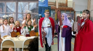Jasełka, kolędy i szkolne sukcesy. Świąteczne spotkanie w Bystrzycy