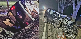 Śmiertelny wypadek na trasie Oława-Strzelin. Auto uderzyło w drzewo