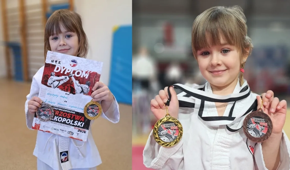 Wielki sukces małej mistrzyni. Krystyna Kobus z medalami w taekwon-do