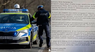 List pełen wdzięczności do oławskich policjantów